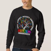 Sweatshirt Autism Love Accept Support Autistic Autism Awarene (Devant)