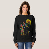 Sweatshirt Autism Mom And Son Autism Awareness Puzzle Piece S (Devant entier)