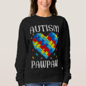 Sweatshirt Autism Pawpaw Matching Family Heart Autism Awarene (Devant)
