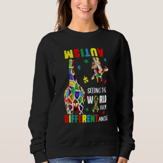 Sweatshirt Autism Seeing The World From Different Angle Giraf
