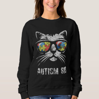 Sweatshirt Autism Sister Autism Awareness Month Support Accep