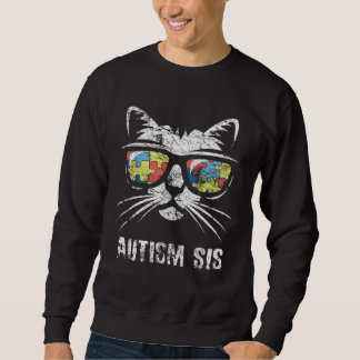 Sweatshirt Autism Sister Autism Awareness Month Support Accep