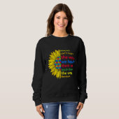 Sweatshirt Autism Teacher teach way learn autistic sunflower (Devant entier)