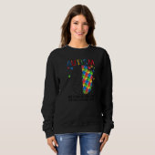 Sweatshirt Autisme Aucun Défaut Dans Le Code Autistique Cerve (Devant entier)