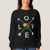Sweatshirt Autisme d'amour 89 (Devant)