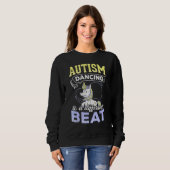 Sweatshirt Autisme Dansant À Un Différent Beat Dansant Unicor (Devant entier)
