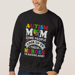 Sweatshirt Autisme maman lever des héros Autisme maman enfant