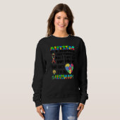 Sweatshirt Autisme Maman Sensibilisation sur l'autisme Puzzle (Devant entier)