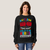 Sweatshirt Autisme Maw Maw Les Gens Cherchent Leurs Héros Mon (Devant entier)