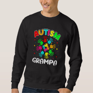 Sweatshirt Autistic Grampa Puzzle Support Famille Autisme Awa