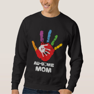 Sweatshirt Autistic Son Daughter Awesome Mom Autism Awareness