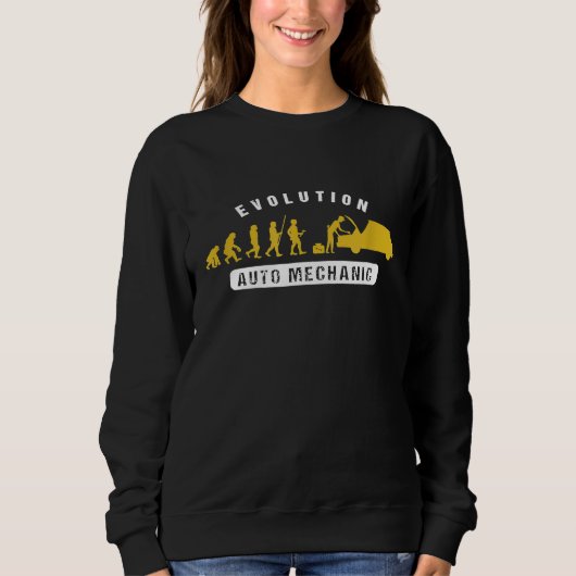 Sweatshirt Auto Mécanique Évolution Réparation de voiture Méc (Devant)