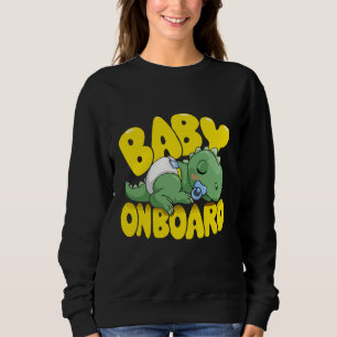 Sweatshirt Autocollant pour voiture "Bébé dinosaure mignon à 