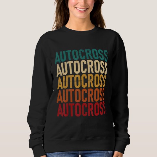 Sweatshirt Autocross Car Racing Motorsport Apparel 1 (Devant)