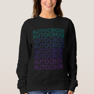 Sweatshirt Autocross Car Racing Retro