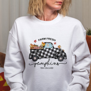 SWEATSHIRT AUTOMNE AGRICULTURE À THÈME CITROUILLES FRAIS LIVR