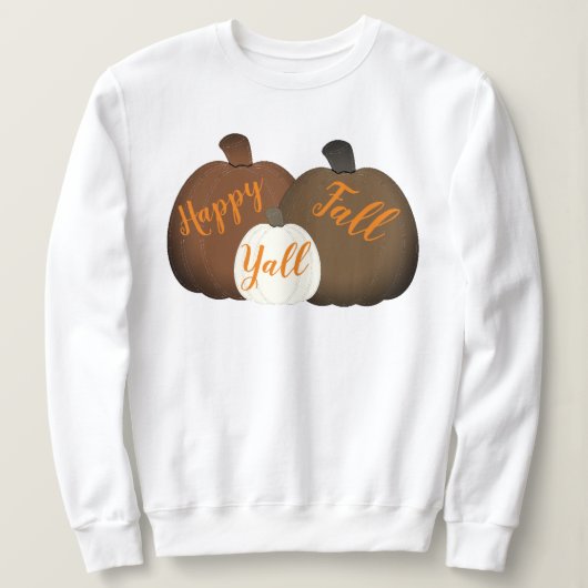 Sweatshirt Automne/Automne/Citrouille (Design devant)