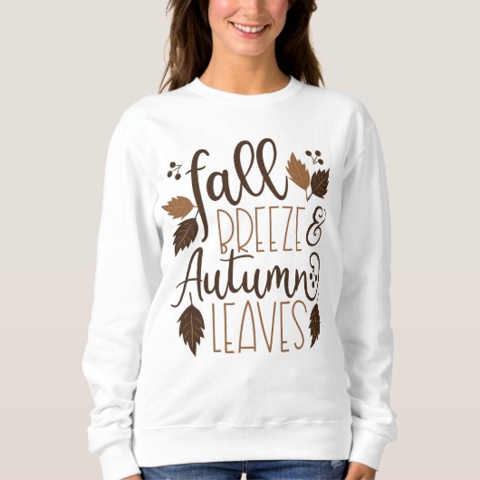 Sweatshirt Automne Breeze Feuilles d'automne (Devant)