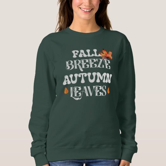 Sweatshirt Automne Breeze Feuilles d'automne (Devant)