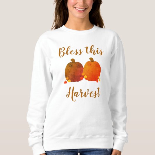 Sweatshirt Automne/Citrouille  (Devant)