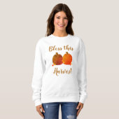 Sweatshirt Automne/Citrouille  (Devant entier)