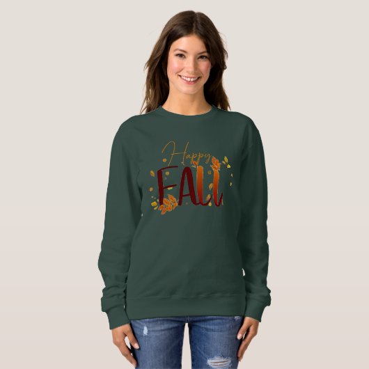 Sweatshirt Automne/Feuilles d'automne  (Devant entier)