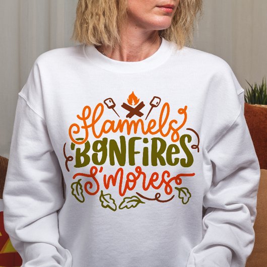 SWEATSHIRT AUTOMNE FLANNELS THÉMATIQUES BONFIRES SMORES