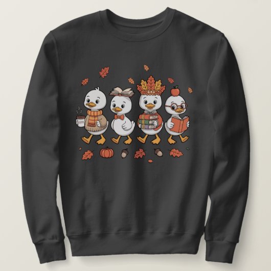 Sweatshirt Automne Goose Enseignant Maternelle maternelle Pré (Design devant)