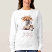 SWEATSHIRT AUTOMNE PERDONS DANS UN MONDE FAIT DE LIVRES (Devant)