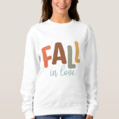 SWEATSHIRT AUTOMNE THÈME FUNNY ROMANTIC TOMBE EN AMOUR (Devant)