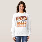 SWEATSHIRT AUTOMNE THÈME MERCI GRATEFUL BLESSEE (Devant entier)