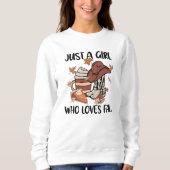 SWEATSHIRT AUTOMNE THÈME OCCIDENTAL JUSTE UNE FILLE QUI AIME  (Devant)