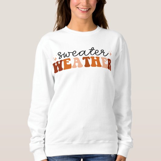 SWEATSHIRT AUTOMNE THÈME SWEATER TEMPS AUTOMNE (Devant)