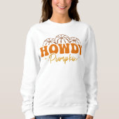 SWEATSHIRT AUTOMNE THEMME HOWDY CITROUILLE (Devant)