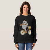Sweatshirt Automne Vélo Sloth (Devant entier)