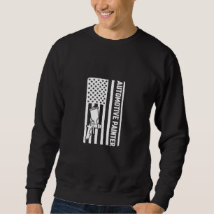 Sweatshirt Automotive Painter USA Drapeau Auto Painter voitur