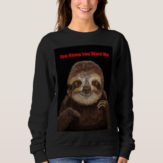 Sweatshirt Autre Cutie Pie Sloth Être Chaud Fuzzy Et Frien (Devant)