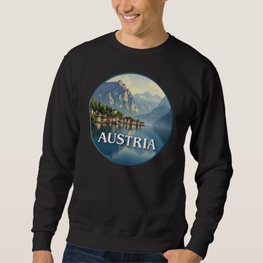 Sweatshirt Autriche Hallstatt Union européenne (Devant)
