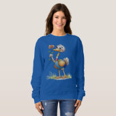 Sweatshirt Autruche mignonne (Devant entier)