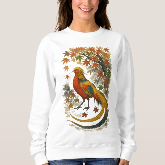 Sweatshirt 【Autumn Phoenix Bird Long Sleeve T-Shirt】 (Devant)