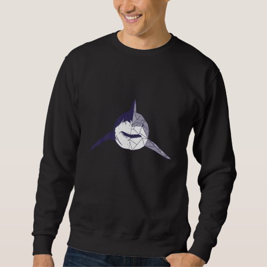Sweatshirt Avant de requin Abstraite (Devant)