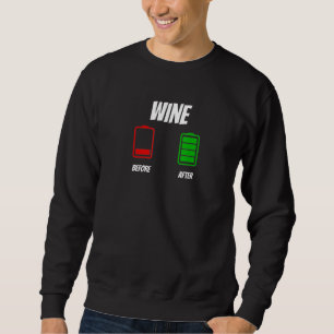 Sweatshirt Avant Et Après Vin Vêtements