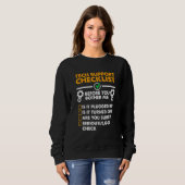 Sweatshirt Avant que vous ne m'ennuie Geek Funny Tech Support (Devant entier)