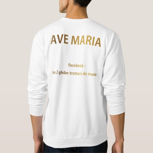 Sweatshirt ave maria (Dos)