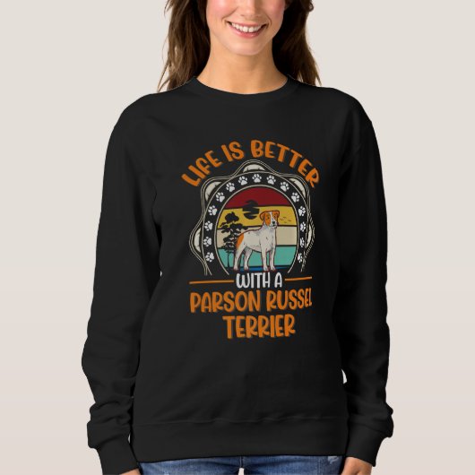 Sweatshirt avec la Parson Russell Terrier 1 (Devant)