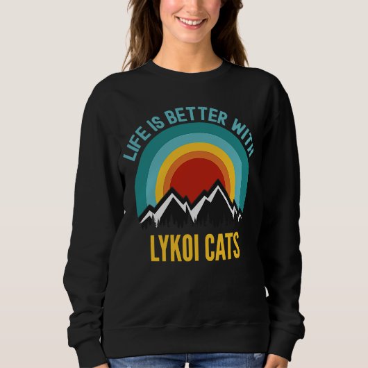 Sweatshirt Avec les chats Lykoi (Devant)