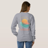 Sweatshirt avec sensations estivales "Sunkissed" (Dos entier)
