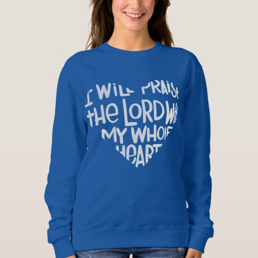 Sweatshirt Avec tout mon coeur (Devant)