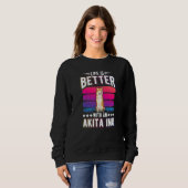 Sweatshirt Avec un Akita Inu (Devant entier)