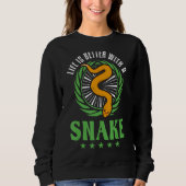Sweatshirt Avec un serpent (Devant)